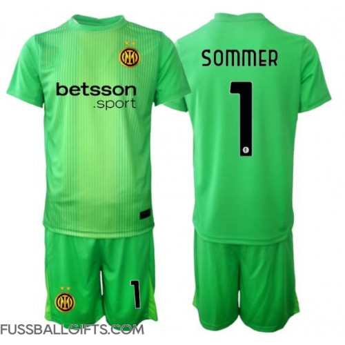 Inter Milan Yann Sommer #1 Torwart Fußballbekleidung 3rd trikot Kinder 2025-26 Kurzarm (+ kurze hosen)